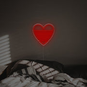 Rippling Heart LED Neon Sign