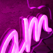 Rise And Glam Purple Neon Sign