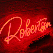 Robertson Red Neon Sign