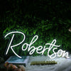 Robertson White LED Neon Sign