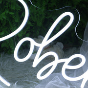 Robertson White LED Neon Sign