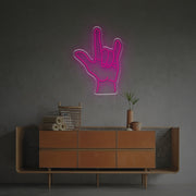 Rock And Roll Gesture LED Neon Sign