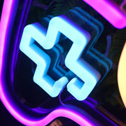 Rock Gesture With Game Controller Neon Sign