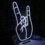 Rock Never Die Gesture LED Neon Sign