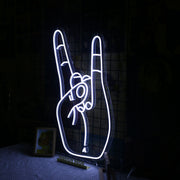 Rock Never Die Gesture LED Neon Sign