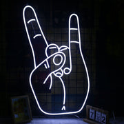 Rock Never Die Gesture LED Neon Sign