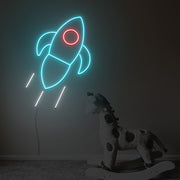 Rocket Ship Neon Sign Fashion Custom Neon Sign Lights Night Lamp Led Neon Sign Light For Home Party