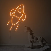 Rocket Ship Neon Sign Fashion Custom Neon Sign Lights Night Lamp Led Neon Sign Light For Home Party