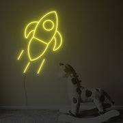 Rocket Ship Neon Sign Fashion Custom Neon Sign Lights Night Lamp Led Neon Sign Light For Home Party