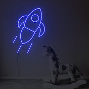 Rocket Ship Neon Sign Fashion Custom Neon Sign Lights Night Lamp Led Neon Sign Light For Home Party