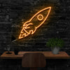 Rocketship Neon Sign