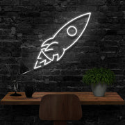 Rocketship Neon Sign