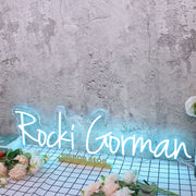 Rocki Gorman Blue Neon Sign