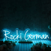 Rocki Gorman Blue Neon Sign