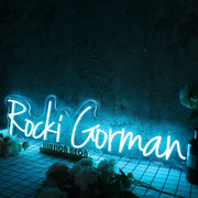 Rocki Gorman Blue Neon Sign