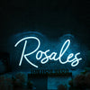 Rosales Blue Neon Sign