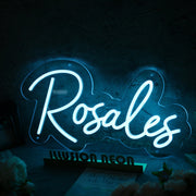 Rosales Blue Neon Sign