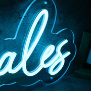 Rosales Blue Neon Sign