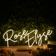 Rose Elyse Yellow Neon Sign