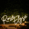 Rose Elyse Yellow Neon Sign