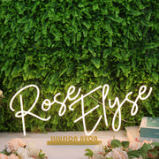 Rose Elyse Yellow Neon Sign