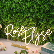 Rose Elyse Yellow Neon Sign