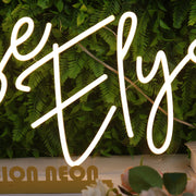 Rose Elyse Yellow Neon Sign