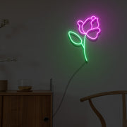 Rose Flower Neon Sign Lights Night Lamp Led Neon Sign Light For Home Party