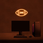 Rugby Ball Neon Sign