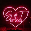 S And T EST 2023 Red Neon Sign