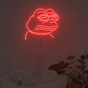 Sad Pepe Frog Neon Sign Custom Neon Sign Lights Night Lamp Led Neon Sign Light For Home Party