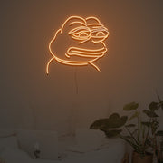 Sad Pepe Frog Neon Sign Custom Neon Sign Lights Night Lamp Led Neon Sign Light For Home Party