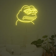 Sad Pepe Frog Neon Sign Custom Neon Sign Lights Night Lamp Led Neon Sign Light For Home Party