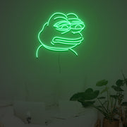 Sad Pepe Frog Neon Sign Custom Neon Sign Lights Night Lamp Led Neon Sign Light For Home Party