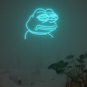 Sad Pepe Frog Neon Sign Custom Neon Sign Lights Night Lamp Led Neon Sign Light For Home Party