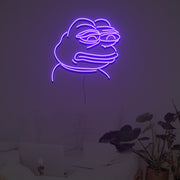 Sad Pepe Frog Neon Sign Custom Neon Sign Lights Night Lamp Led Neon Sign Light For Home Party