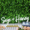 Sage Honey White Neon Sign