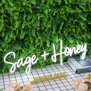 Sage Honey White Neon Sign