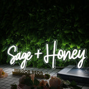 Sage Honey White Neon Sign