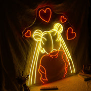 Sailor Moon Hearts Neon Sign