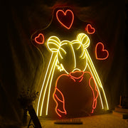 Sailor Moon Hearts Neon Sign