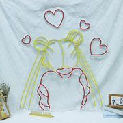 Sailor Moon Hearts Neon Sign