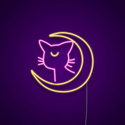 Sailor Moon Luna Neon Sign