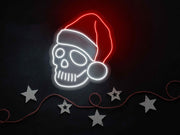 Santa Skull Neon Sign