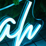 Sarah Blue Neon Sign