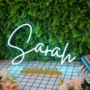 Sarah Blue Neon Sign