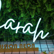 Sarah Blue Neon Sign