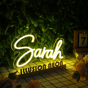 Sarah Yellow Neon Sign