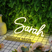 Sarah Yellow Neon Sign