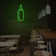 Sauce Bottle Neon Sign For Kitchen